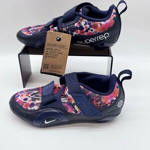 Size 6.5W- Nike Women 9 SuperRep Cycle Shoes Indoor Spray Paint Cycling L7P